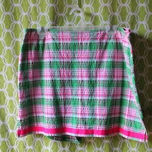 Women's seersucker skort